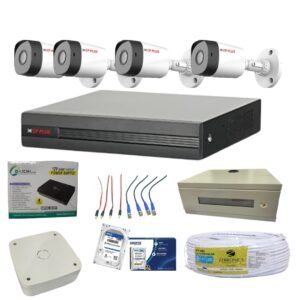 CP PLUS 2.4MP 4 HD BULLET ECO AUDIO CAMERA SETUP/COMBO