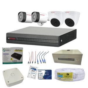 CP PLUS 2.4MP 2HD DOME & 2HD BULLET ECO AUDIO CAMERA SETUP/COMBO