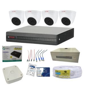 CP PLUS 2.4MP 4HD DOME ECO AUDIO CAMERA SETUP/COMBO
