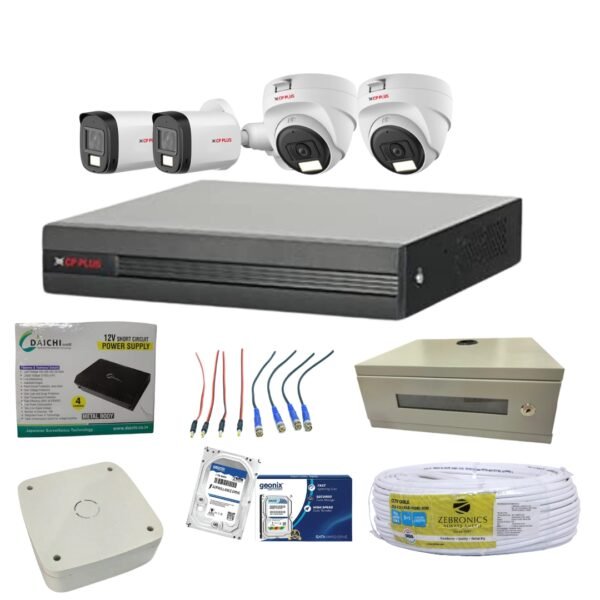 CP PLUS 2.4MP 2HD DOME & 2HD BULLET ILLUMAX AUDIO CAMERA SETUP/COMBO
