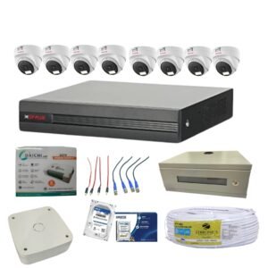 CP PLUS 2.4MP 8HD DOME  ILLUMAX AUDIO CAMERA SETUP / COMBO